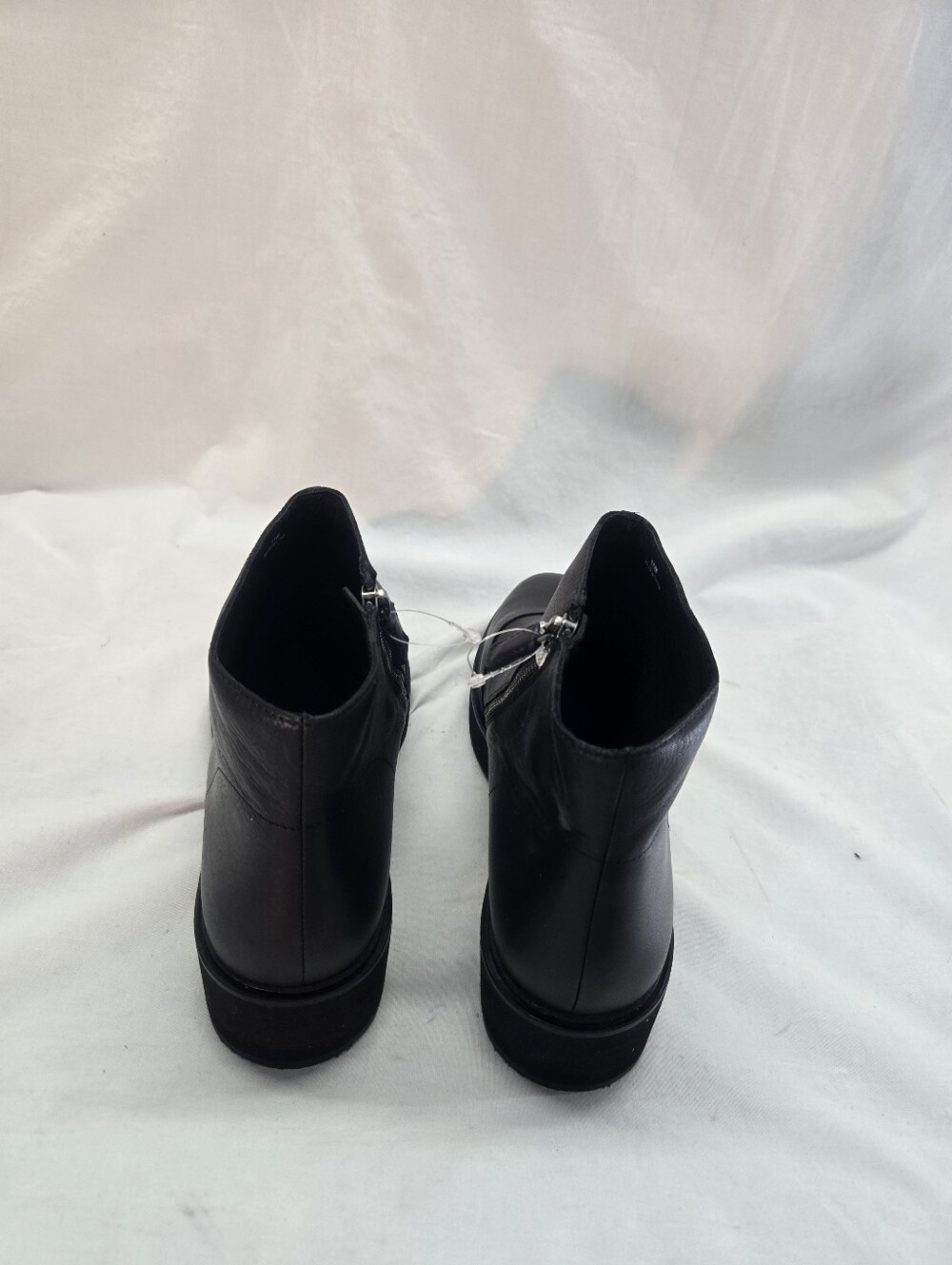 Eileen Fisher Women's Size 11M Leather Platform Bootie Boots Black - Picture 4 of 7